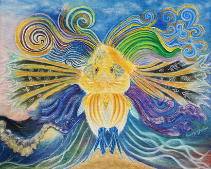 Immerse in the Universe - a Paint Artowrk by Jo Lan Tao